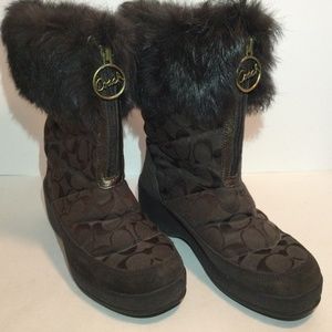 Coach Ladies Winter Bootie Size 7